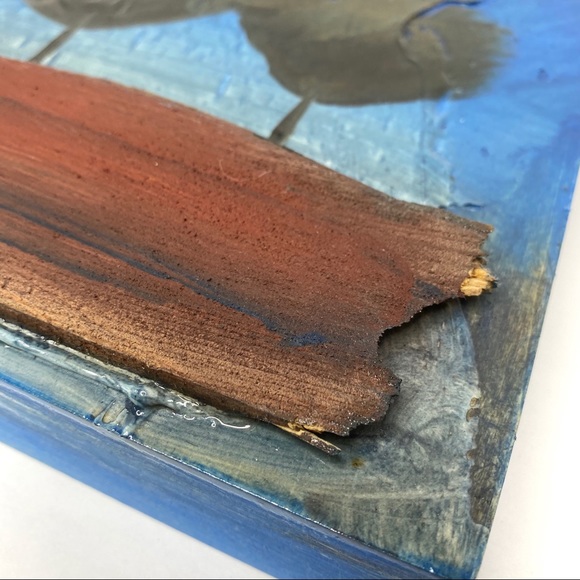 SHANE TOWNLEY Wooden Canvas Tree Painting - Picture 3 of 8